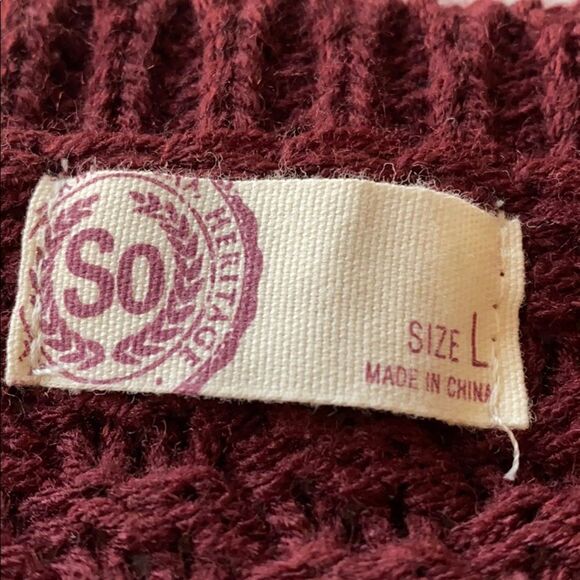 SO Soft Blocked Chunky Oversized Sweater NWT Size Large - Picture 5 of 6